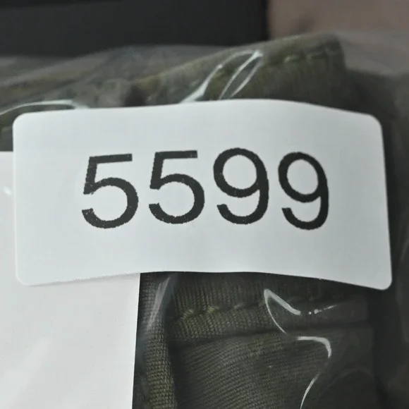 Kate Spade Havana Alma Green Cargo Pants Size 00 Slim Cropped Pocket Zip Trouser - Picture 12 of 12